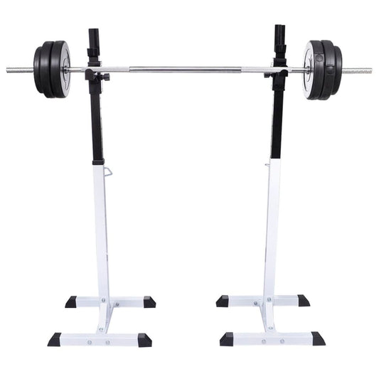 NNEVL Barbell Squat Rack with Barbell and Dumbbell Set 60.5 kg