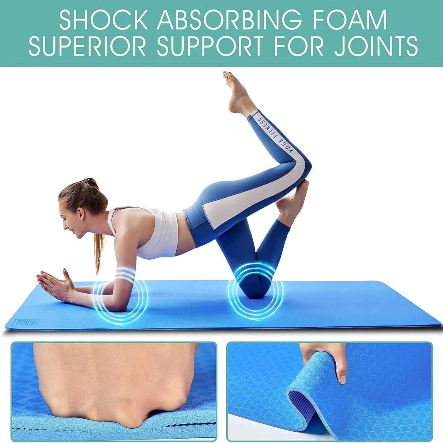 NNETM Extra Thick Shock Absorbing Yoga Mat