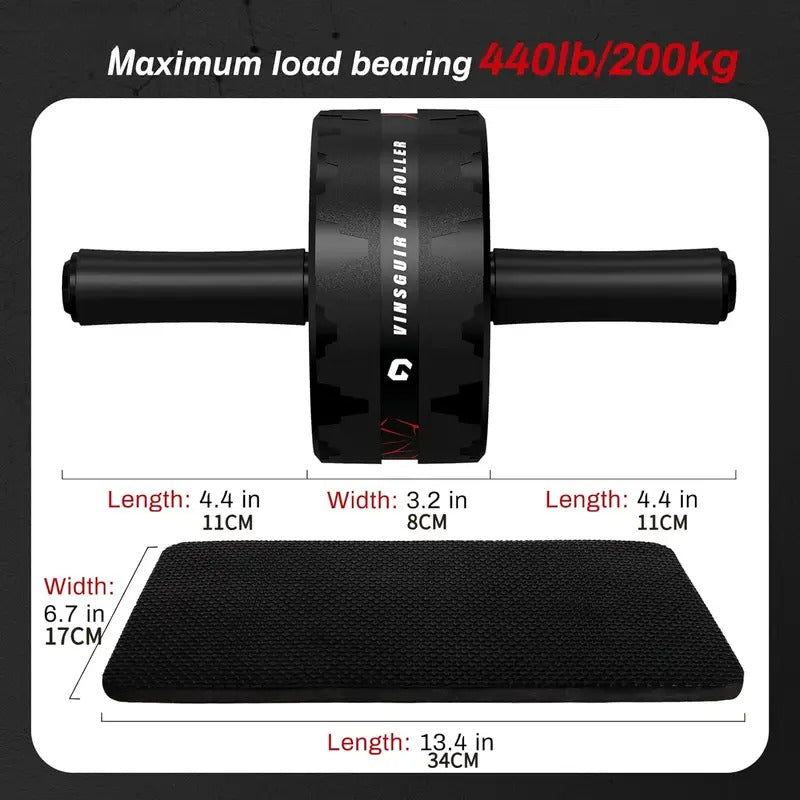 NNETM Core Abdominal Wheel Roller with Knee Pad